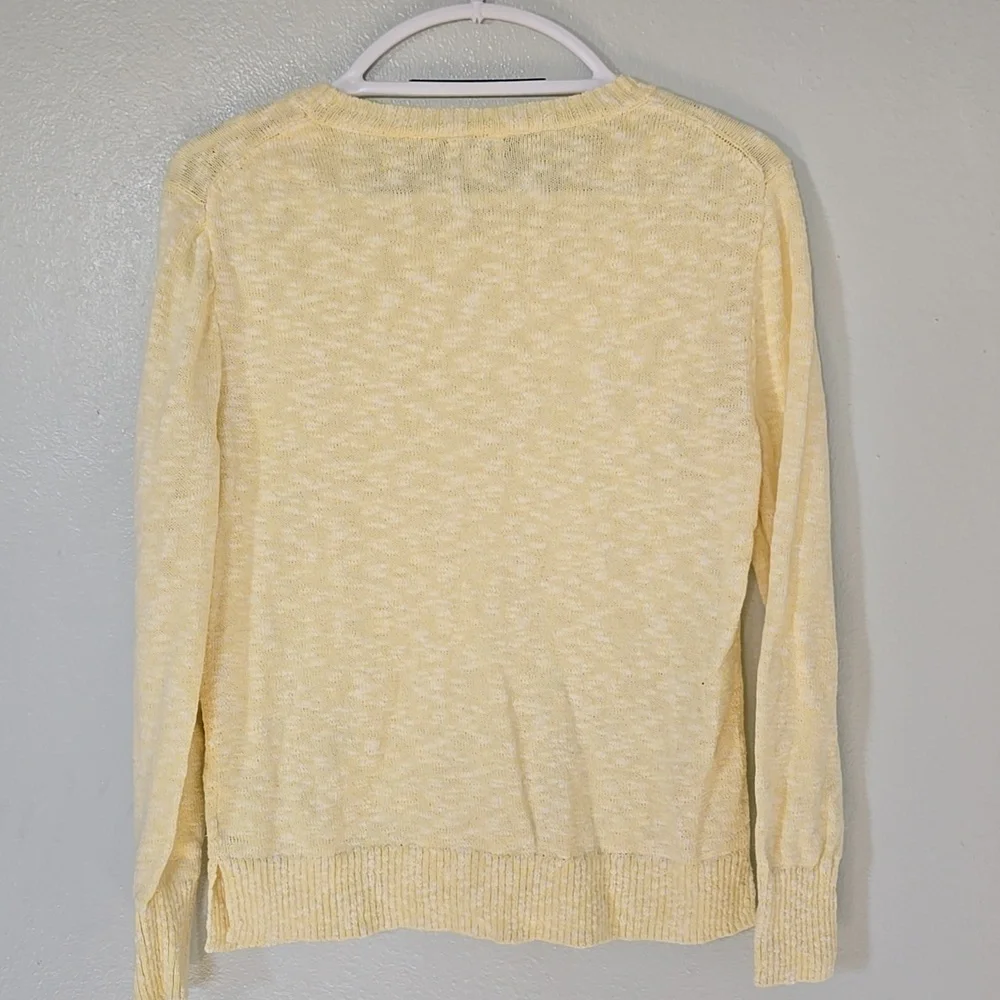 J. Crew | Butter Yellow Crew Neck Light Sweater Size XS